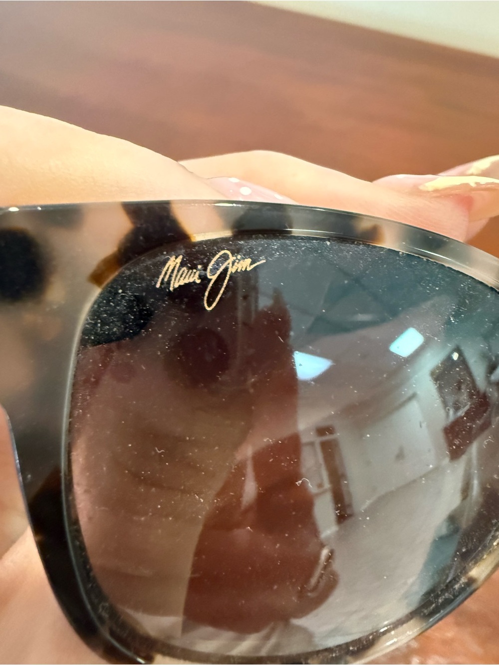 Maui Jim Cream and Brown Tortoise Cat-Eye Sunglasses - Picture 5 of 5